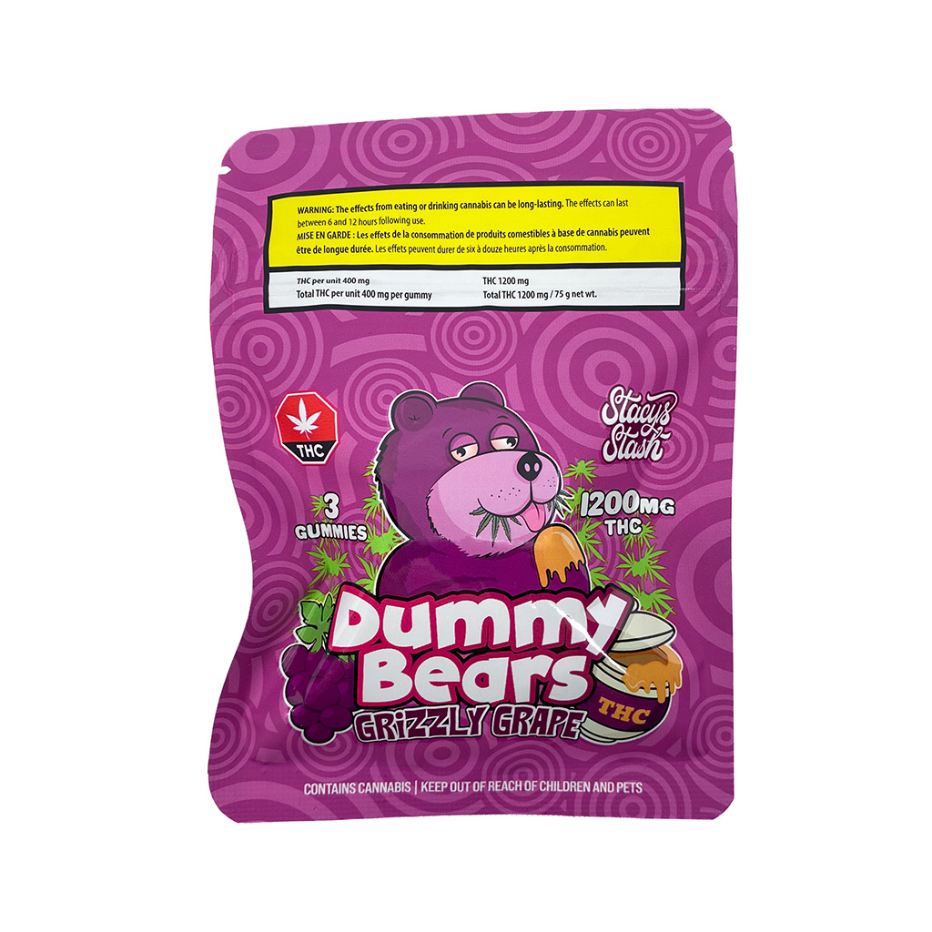 Grizzly Grape Dummy Bears | 1200mg THC
